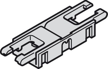 Klip konektor, pro Häfele Loox5 osvětlovací LED pásky, 8 mm, 2pólový (jednobarevná nebo tunable white 2vodičová technologie)