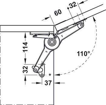 Klopna, Häfele Free Duo standard, individuální kování