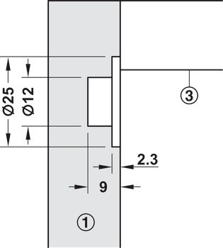 Klopna s tažným lankem, pro výklopy ze dřeva a s hliníkovým rámečkem, s nastavitelným brzdicím efektem
