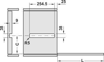 Klopna s tažným lankem, pro výklopy ze dřeva a s hliníkovým rámečkem, s nastavitelným brzdicím efektem