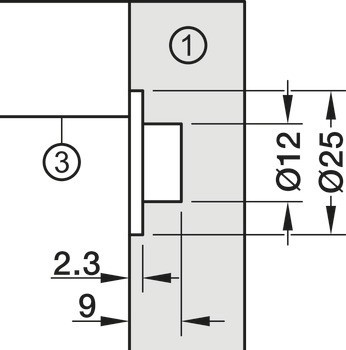 Klopna s tažným lankem, pro výklopy ze dřeva a s hliníkovým rámečkem, s nastavitelným brzdicím efektem