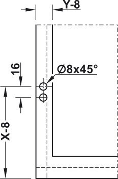 Klopna s tažným lankem, s tažným lankem, úhel otevření lze nastavit