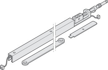 Kluzná lišta, G96 GSR-EMF2, pro úzká pasivní křídla, Dorma