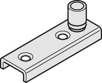 Kolečko podlahového vedení, pro vodicí kolejnici ve tvaru U