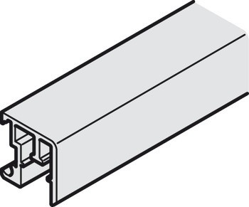 Kolejnice, K naklapnutí, 20 x 20 mm (Š x V)
