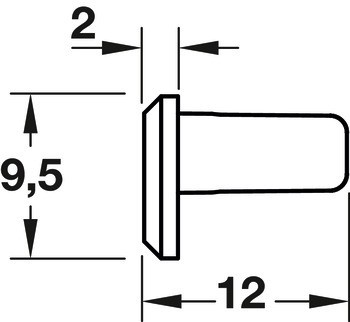 Koncová krytka, Pro Häfele Loox profil 2190
