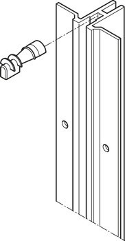 Koncová krytka, Svislý systém RP, pro systémovou lištu 1řadou