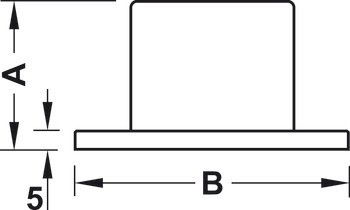 Koncový díl, k nasunutí, upevňovací materiály pro trubku relingu, systém barového relingu