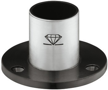 Koncový díl, k nasunutí, upevňovací materiály pro trubku relingu, systém barového relingu