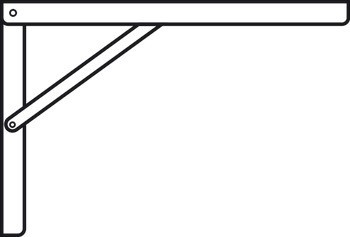 Konzole, nosnost 150 kg na pár, sklopné, ocel