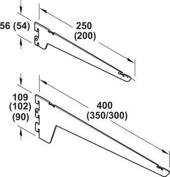Konzole, předstěnový systém, standardní