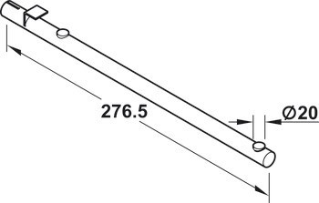 Konzole pro dřevěné nebo skleněné police, pro pouzdro k naražení, bodové zavěšení
