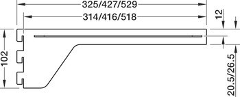 Konzole, Pro skryté připevnění police