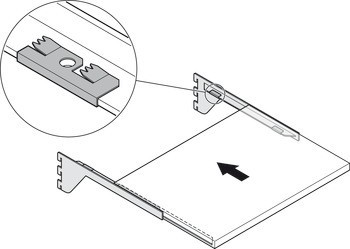 Konzole,  Pro skryté připevnění police