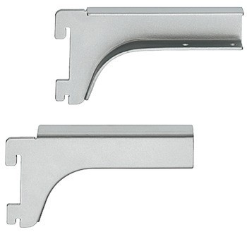 Konzole, Pro vložení dřevěných polic, se 2 vrtanými otvory Ø 5 mm