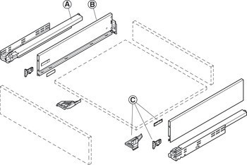 Sada zásuvky, Dynapro, nosnost 40 kg