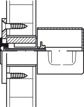 Koule, Häfele Symo EC, pevná, délka 30 mm, pro sériovou výrobu