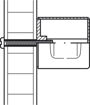 Koule, Häfele Symo EC, pevná, délka 30 mm, pro výrobu na míru