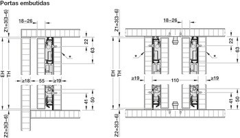 Kování pro otočně posuvné dveře, Hawa Concepta III 25 Push