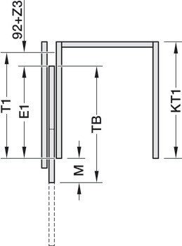 Kování pro otočně posuvné dveře, Hawa Concepta III 35 Pull