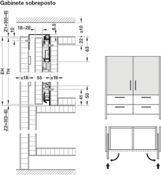 Kování pro otočně posuvné dveře, Hawa Concepta III 35 Pull