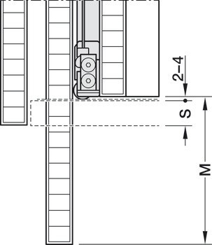 Kování pro otočně posuvné dveře, Hawa Concepta III 35 Push