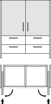 Kování pro otočně posuvné dveře, Hawa Concepta III 35 Push