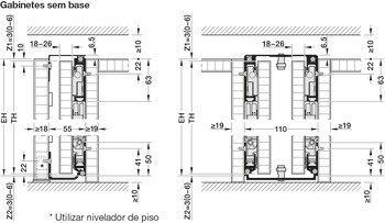 Kování pro otočně posuvné dveře, Hawa Concepta III 35 Push