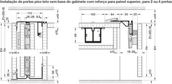 Kování pro otočně/posuvně skládací dveře, Hawa Folding Concepta III 20 Pull