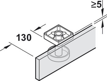 Kování pro otočně/posuvně skládací dveře, Hawa Folding Concepta III 20 Pull