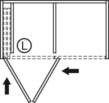 Kování pro otočně/posuvně skládací dveře, Hawa Folding Concepta III 20 Push