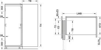 Kování pro otočně/posuvně skládací dveře, Hawa Folding Concepta III 25 Pull