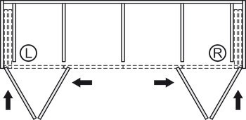 Kování pro otočně/posuvně skládací dveře, Hawa Folding Concepta III 25 Push