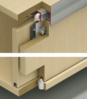 Kování pro posuvné dveře, Hawa Combino 20/35 IF, sada