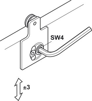 Kování pro posuvné dveře, Hawa Combino 20/35 IF, sada