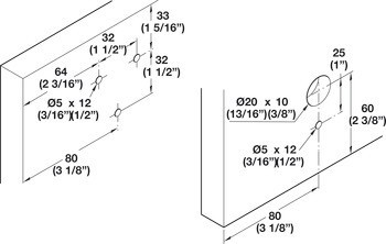 Kování pro posuvné dveře, Hawa Combino 20/35 VF, sada