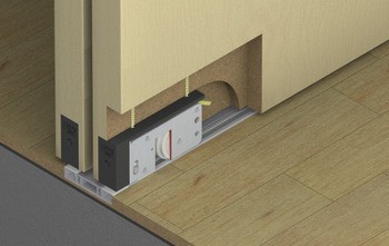 Kování pro posuvné dveře, Hawa Divido 80 H a 80 H DS1/DS2, sada