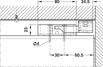 Kování pro posuvné dveře, Hawa Divido 80 H a 80 H DS1/DS2, sada