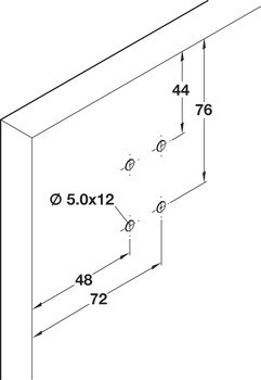Kování pro posuvné dveře, Hawa Regal B 25 H VF, sada