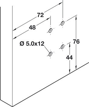 Kování pro posuvné dveře, Hawa Regal B 25 H VF, sada