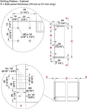 Kování pro posuvné dveře, Finetta F-Flush32 23A, sada