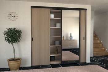 Kování pro posuvné dveře, Slido D-Line11 50C až 120C, sada bez pojezdové kolejnice