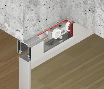 Kování pro posuvné dveře, Slido D-Line11 50C až 120C, sada bez pojezdové kolejnice