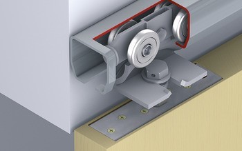Kování pro posuvné dveře, Häfele Slido D-Line13 500Q, sada