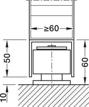 Kování pro posuvné dveře, Häfele Slido D-Line13 500Q, sada