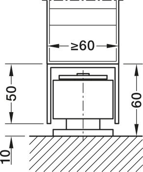 Kování pro posuvné dveře, Häfele Slido D-Line13 500Q, sada
