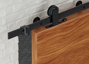 Kování pro posuvné dveře, Häfele Slido D-Line42 100R, sada s pojezdovou kolejnicí