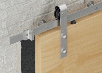 Kování pro posuvné dveře, Häfele Slido D-Line42 100S, sada s pojezdovou kolejnicí