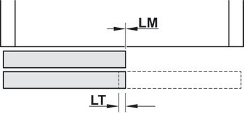 Kování pro posuvné dveře, Häfele Slido F-Line32 80A/F-Line32 80B, sada