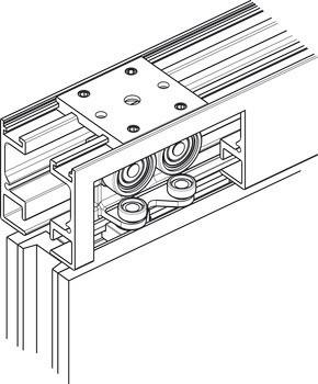 Kování pro posuvné dveře, HAWA Aperto 60 H, sada